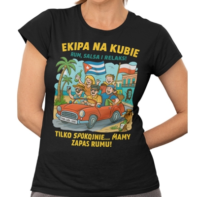KOSZULKA DAMSKA  WAKACYJNA Ekipa na Kubie